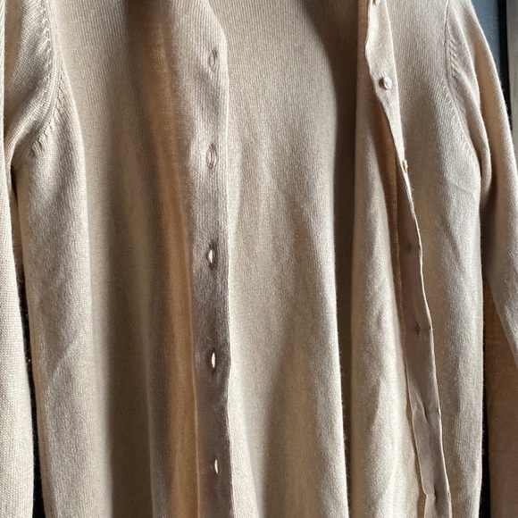 Sak’s Fifth Avenue Crème Silk Cashmere Sweater&Cardigan Set Belford Petite Small - Picture 9 of 12